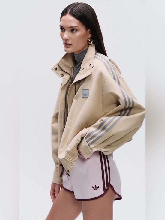adidas Jackets & Blazers - NWT adidas Originals × ASOS track jacket with funnel neck in beige twill